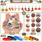 Sureio 86 Pcs Western Cowboy Party Favors Include 12 Cowboy Keychain 12 Western Cowboy Silicone Bracelets 12 Button Pins 50 Wate