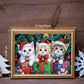 Buhah Christmas Funny Cat Puzzles For Adults 1000 Pieces Winter Holiday Animal Jigsaw Puzzles Xmas Impossible Puzzle Challenging