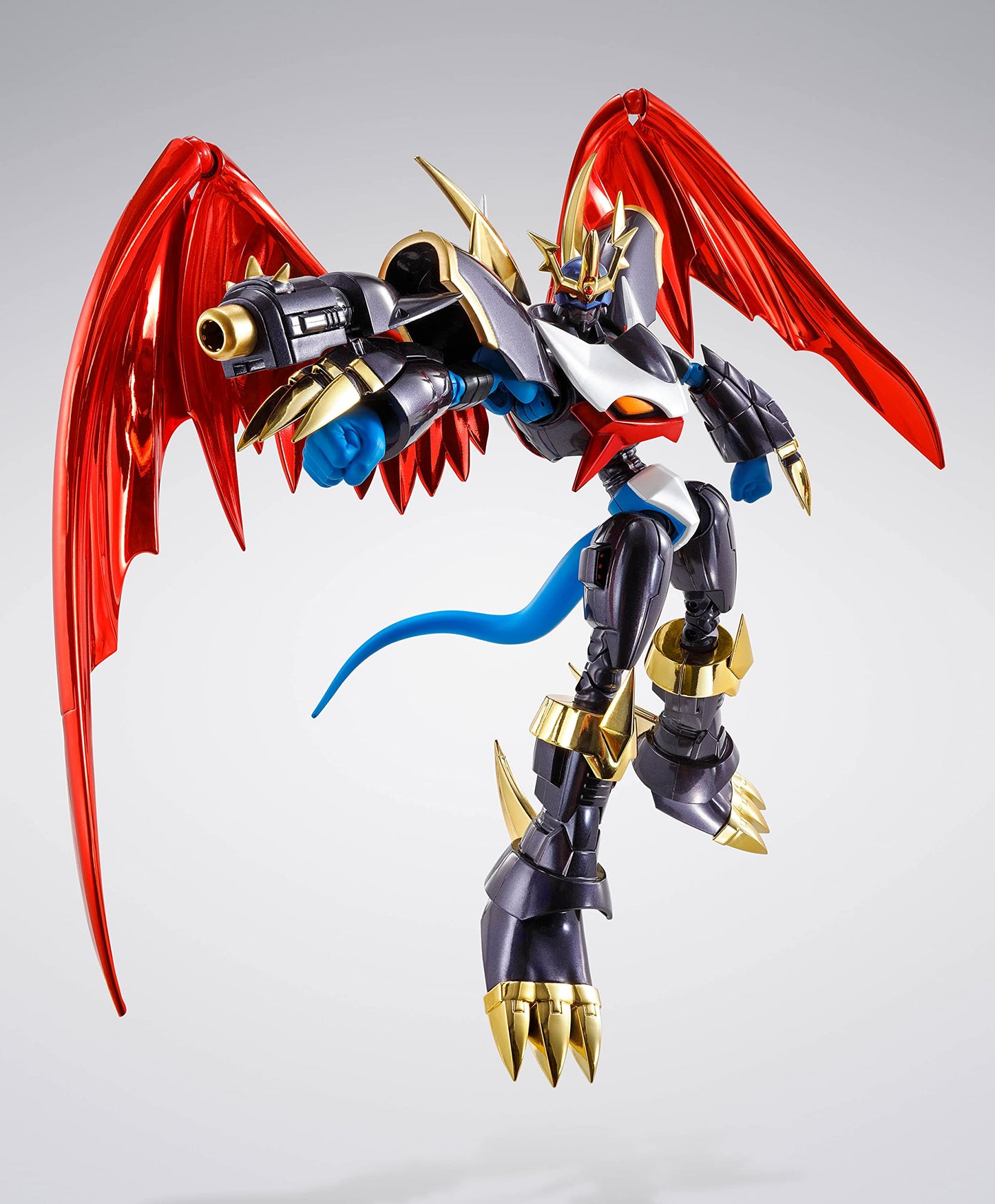 TAMASHII NATIONS S.H.Figuarts Digimon Imperialdramon Fighter Mode Action Figure, 6.29 Inch, Gold-plated, Model BNDI21016