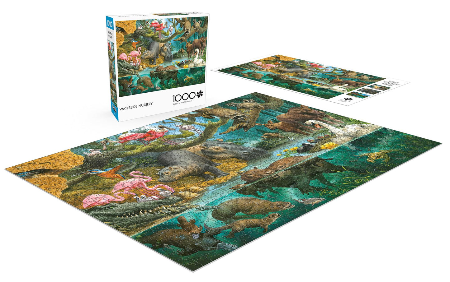 Buffalo Games - John Francis - Waterside Nursery - 1000 Piece Jigsaw Puzzle For Adults -Challenging Puzzle Perfect For Game Nights - Finished Size Is 26.75 X 19.75