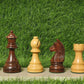 Palm Royal Handicrafts 3.75 Inches Wooden Chess Pieces Only 32 Chessmen And 2 Extra Queens Made Of Boxwood And Rosewood For Tour
