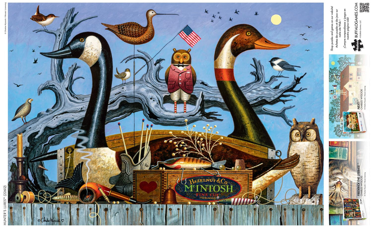 Buffalo Games - Charles Wysocki - Hunter'S Lures - 300 Piece Jigsaw Puzzle For Adults -Challenging Puzzle Perfect For Game Nights - Finished Size Is 21.25 X 15.00