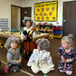 Lfdavp Old Lady Costume Wig For Girls, 100Th Day Of School Kids Granny Wigs 20Pcs (White)