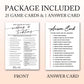 Wedding Shower Games Cards, Wedding Traditions Why Do We Do That, 25 Game Cards with 1 Answer Card, Engagement Party Wedding Gam