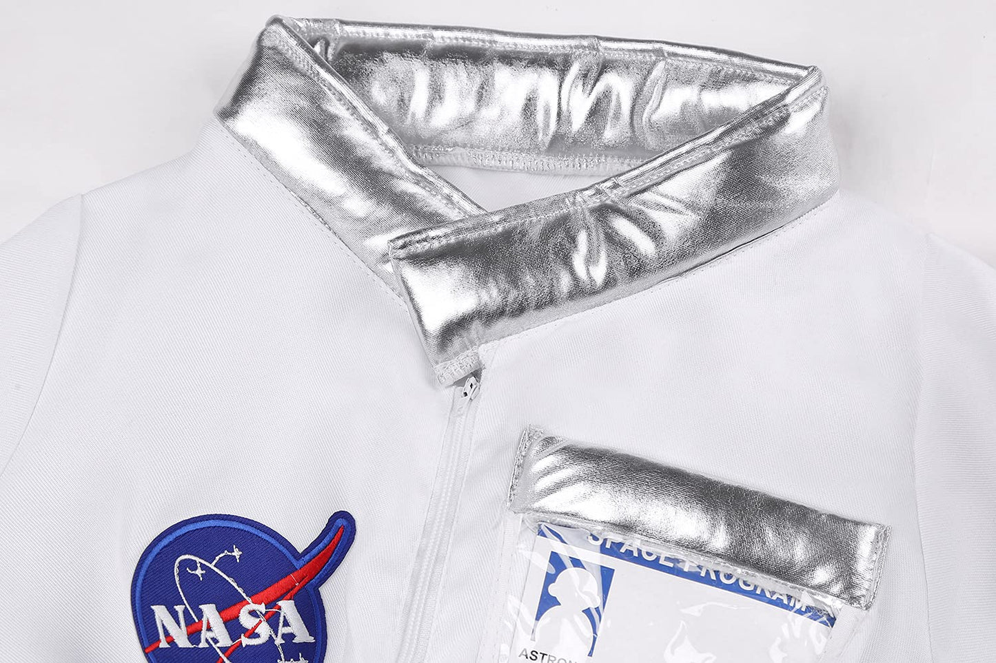 Nuehoryu Nasa Pilot Costume For Kids Astronaut Nasa Costume For Boys Girls Space Jumpsuit For Halloween Dress Up (3-4 Years)