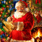 Springbok - Checking It Twice - 500 Piece Jigsaw Puzzle- Santa Checking His Holiday List