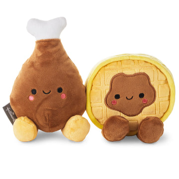 Hallmark Better Together Magnetic Plush (Chicken And Waffle) 6.7' Stuffed Toys, Valentine'S Day Gift For Kids