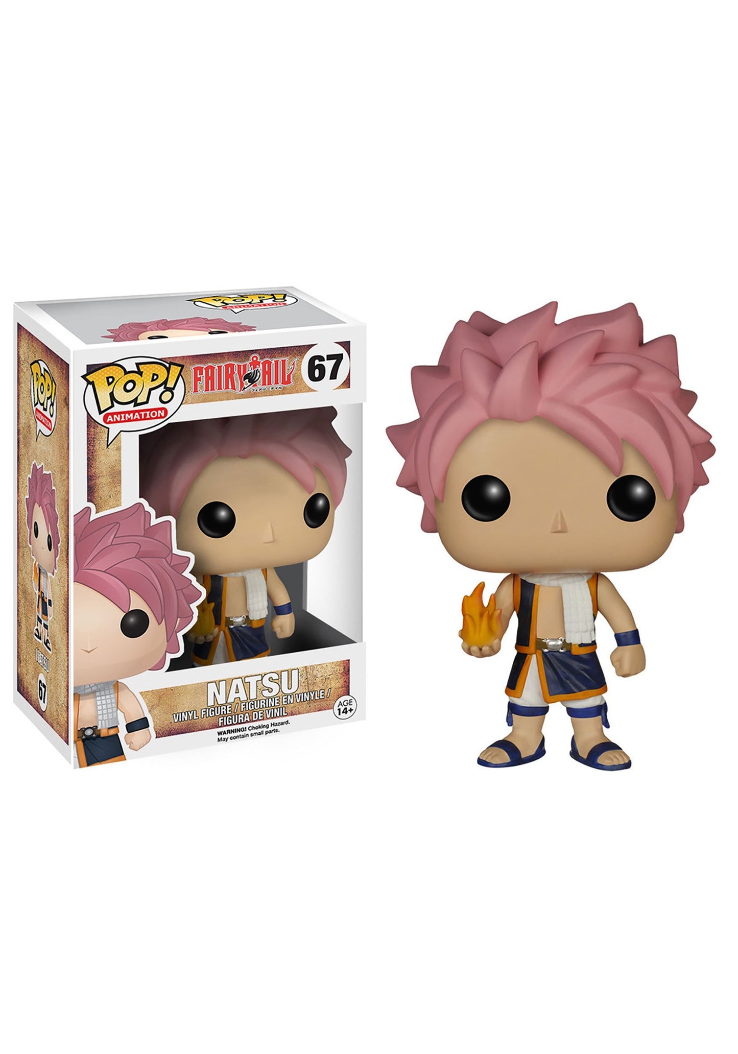 Funko Pop Anime: Fairy Tail Natsu Action Figure,Multi-Colored,3.75 Inches