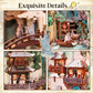 Cutebee Diy Book Nook Kit For Adults, Diy Wooden Miniature House Dollhouse Kit Ancient Chinese Landscapes Bookshelf Insert Decor