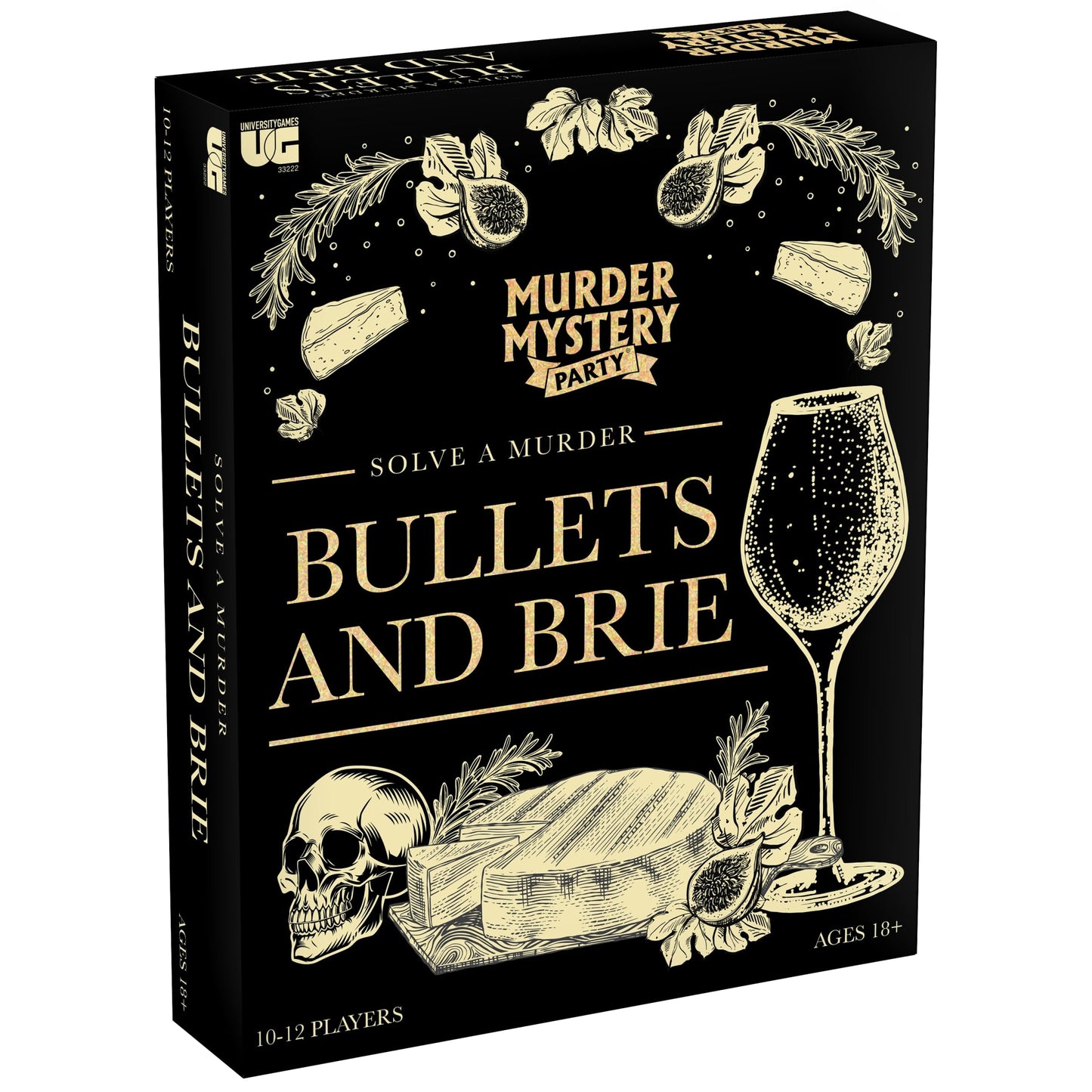 Murder Mystery Party, Bullets and Brie, for Ages 18+