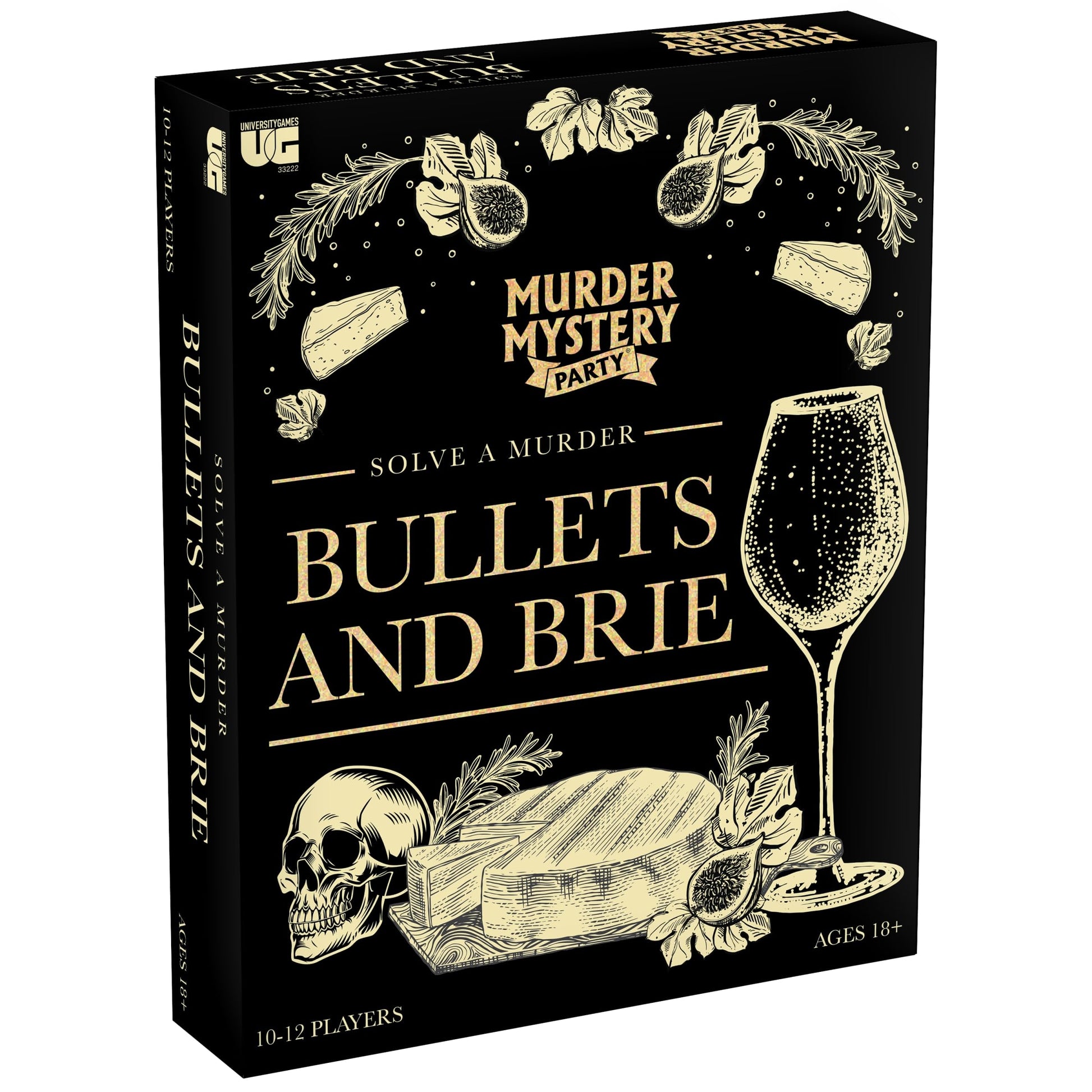 Murder Mystery Party, Bullets and Brie, for Ages 18+
