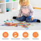 Jigsaw Puzzles For Kids Ages 4-8, 200 Pieces Animal Shaped Cardboard Puzzles For Animal Lovers, Sturdy Puzzles Box And Poster, Educational Toys Gift For Boys Girls
