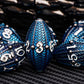 ARUOHHA DND Metal Dice Black Blue Dragon Egg Dice with Rotating Dragon Egg Shell, Dungeons and Dragons Role Playing Game RPG D&D