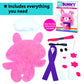 Krafun Sewing Kit For Kids Beginner My First Art & Craft, Includes Bunny Doll Stuffed Animal, Instructions & Plush Felt Materials For Learn To Sew, Embroidery, Age 7 8 9 10 11 12