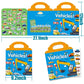 Reusable Sticker Books For Kids, Travel Removable Toddler Vehicle Sticker Books For 3 4 5 Year Old Girls Boys Birthday Gifts Educational Learning Toys For Age 3-5