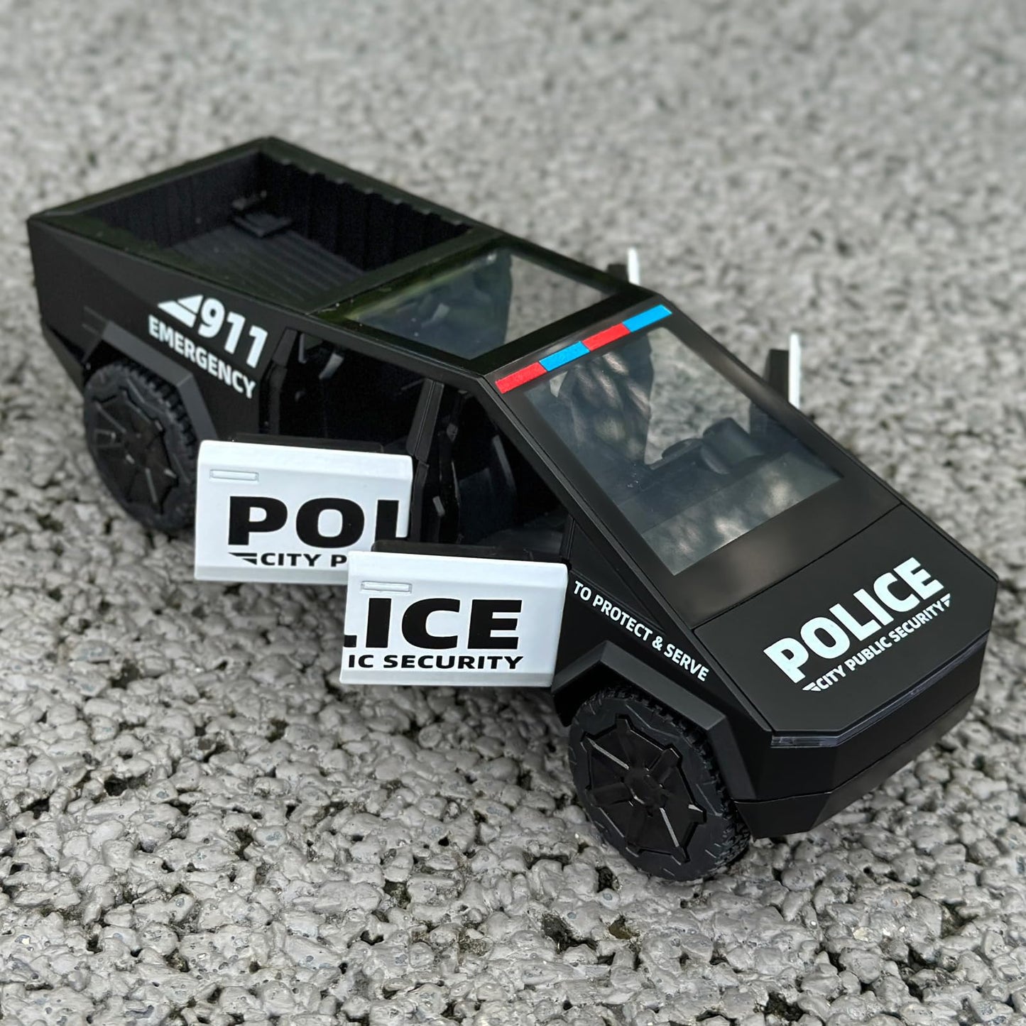 OANMYJJO Trucks for Boys Toy Pickup Truck 1/32 Police Car Toy,Police Cars for Kids Ages 3-5,Pull Back Metal Diecast Police Cars,