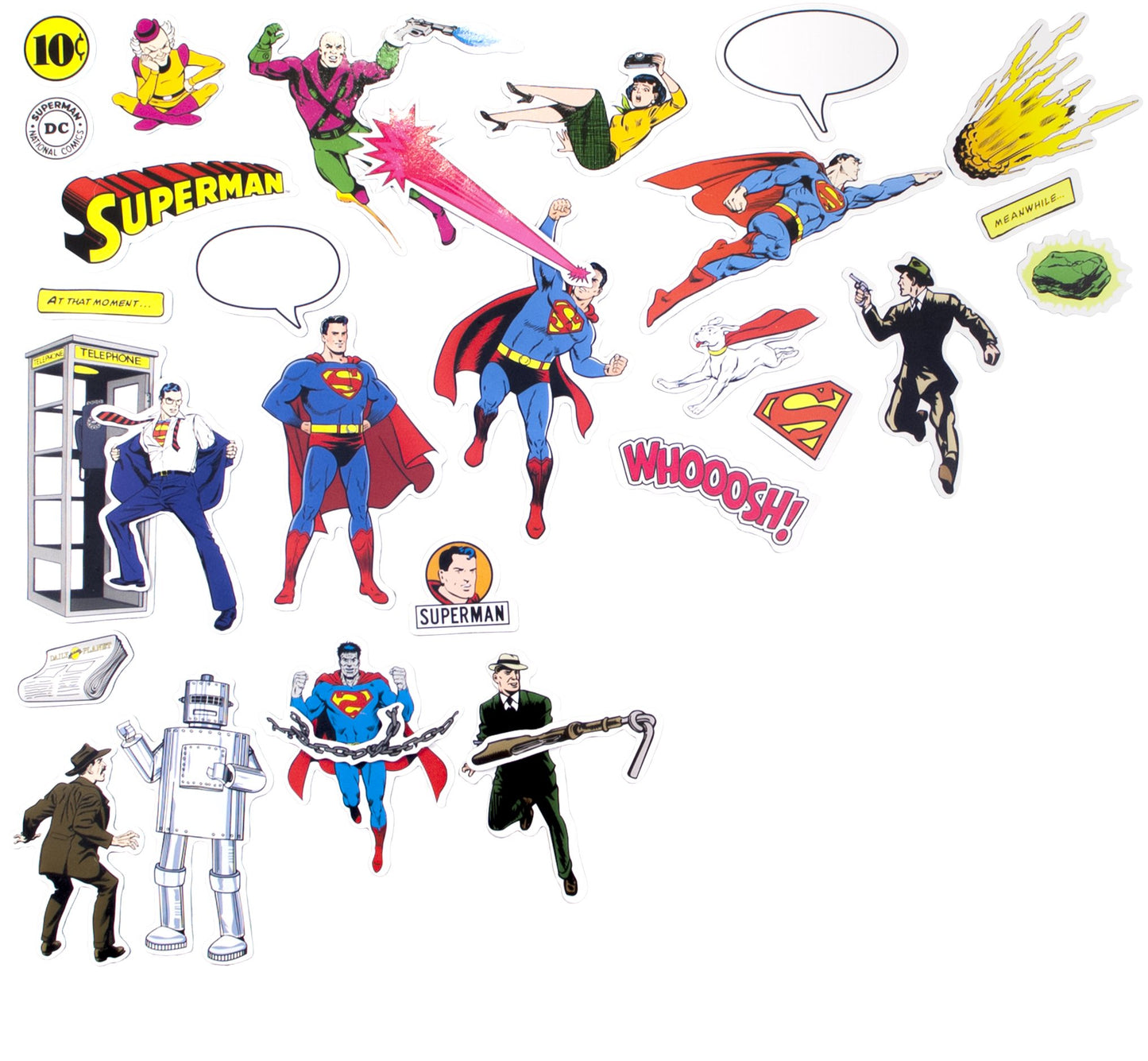 The Unemployed Philosophers Guild DC Comics Superman Magnetic Comic Book Action Play Set