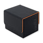 Vault X Exo-Tec® Modular Sideloading Deck Box Module For 100+ Tcg Cards. Detachable Magnetic Lid. Fits Commander & Standard Trading Cards. (Black/Electric Orange)