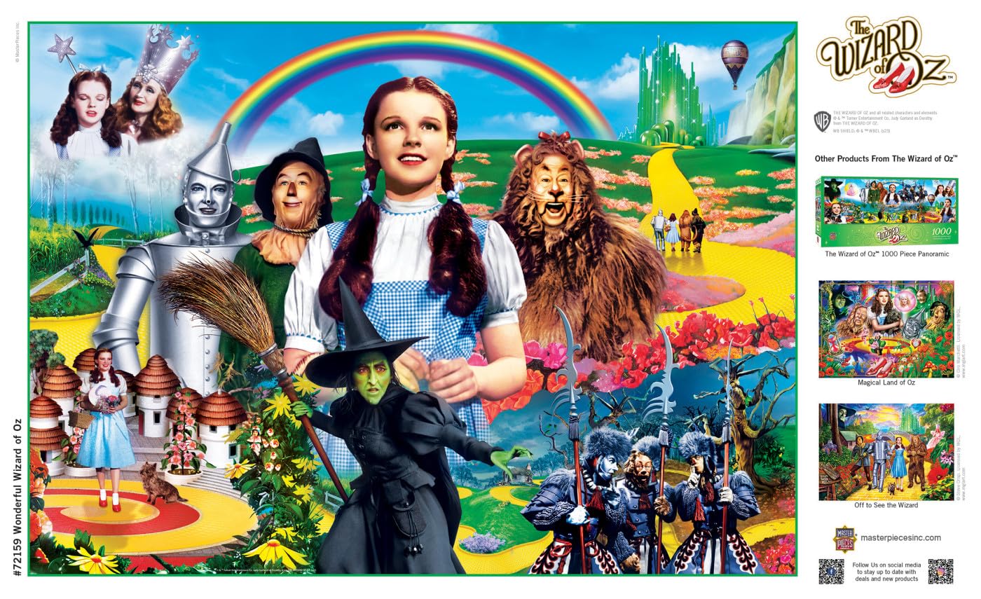 MasterPieces 1000 Piece Jigsaw Puzzle for Adults, Family, Or Youth - Wonderful Wizard of Oz - 19.25x26.75