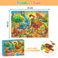 Jigsaw Puzzles For Kids Ages 3-5, 4-8, 6-8 Boys Girls - 60 Piece Construction Site - Large Piece Children Floor Jigsaw Puzzles - Science Educational Toys For 3 4 5 6 7 8 Years Old