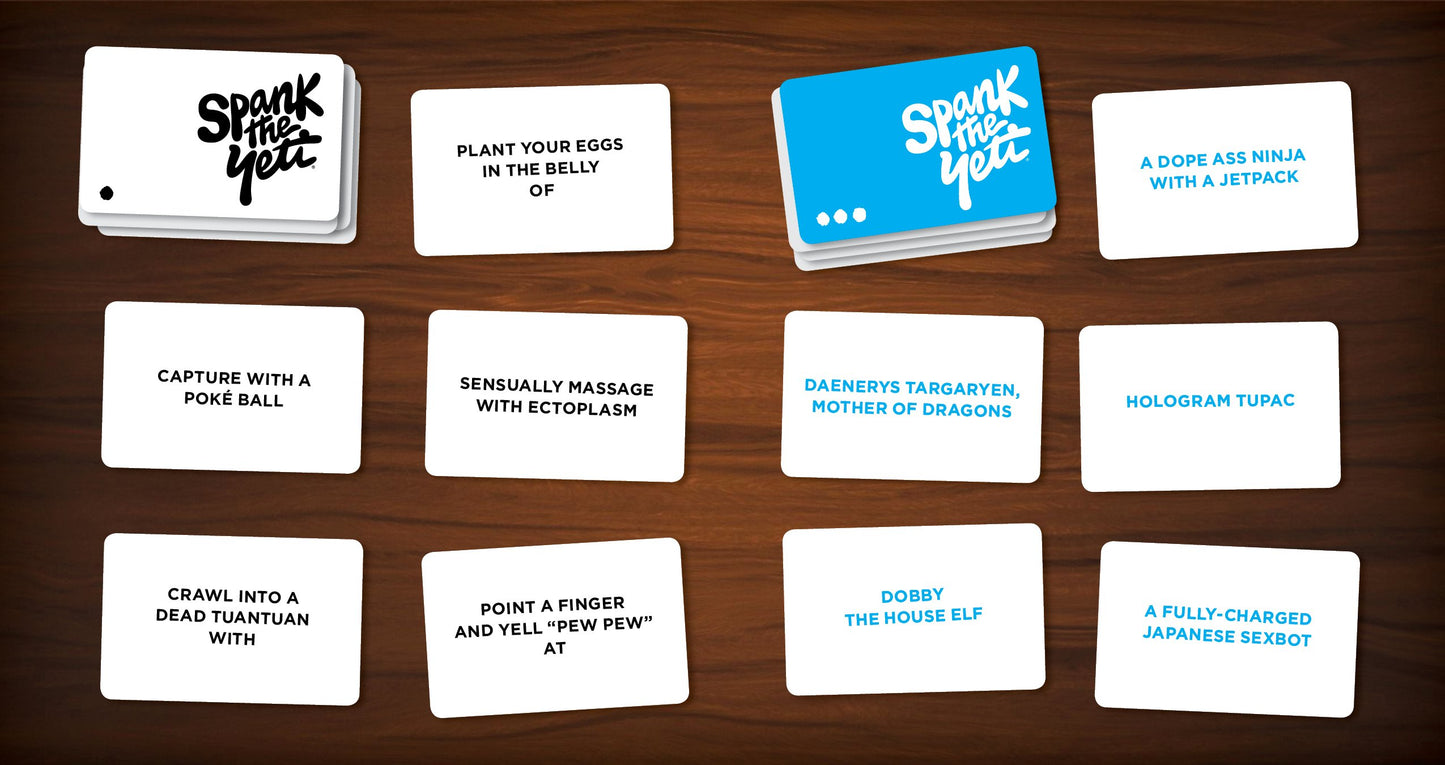 Galactic Sneeze Spank The Yeti Game: Geek Pack Expansion (mature-themed Party Game)