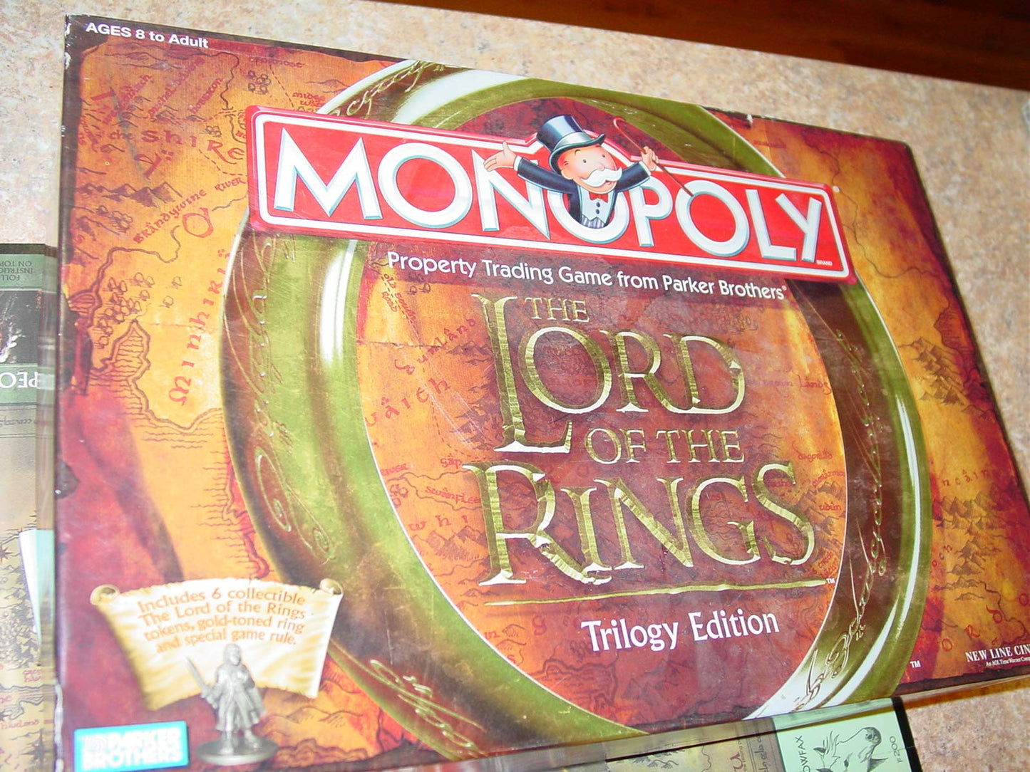 Hasbro Monopoly: The Lord of The Rings Trilogy Edition - Medium, Multicolor, Cardboard, Model 41603