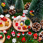 50PCS Miniature Christmas Figurines Set - Mini Resin Christmas Decorations with Snowflakes  Santa  Snowman  Tree  Gifts - Mini Resin Figures for Crafts  Dollhouse & Holiday D?cor