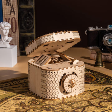 Robotime 3D Wooden Puzzles For Adults, Treasure Box 3D Puzzle Mechanical Ring Box, Gift Choice Hobbies For Brain Teasers Enthusiasts