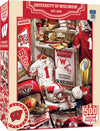 MasterPieces Game Day 500 Piece Jigsaw Puzzle for Adults - NCAA Wisconsin Badgers Locker Room - 15x21