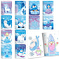 BenLouis 24 Pcs Frozen Mini Coloring Books Kids Winter Snowflake Party Favors Small Activity Books Bulk for Kids Winter Holiday 