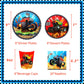 Roaring Good Time 60 Pcs Monster Trucks Birthday Decoration Kit - Monster Trucks Party Plates, Napkins, Tablecloth, Banner & Accessories - Red, Cartoon Theme