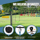 Slsy 60Ft Ninja Warrior Obstacle Course (10 Obstacles), Ninja Slackline Kit For Kids, Durable Playset Equipment With 10 Complete