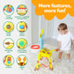 Move2Play, Giraffe Basketball Hoop & Soccer Goal Activity Center | 30+ Sounds & Lights | 1, 2, 3+ Year Old Gift & Birthday Present | 6, 12, 18, 24+ Month Toy For Baby, Toddler, Boys, & Girls