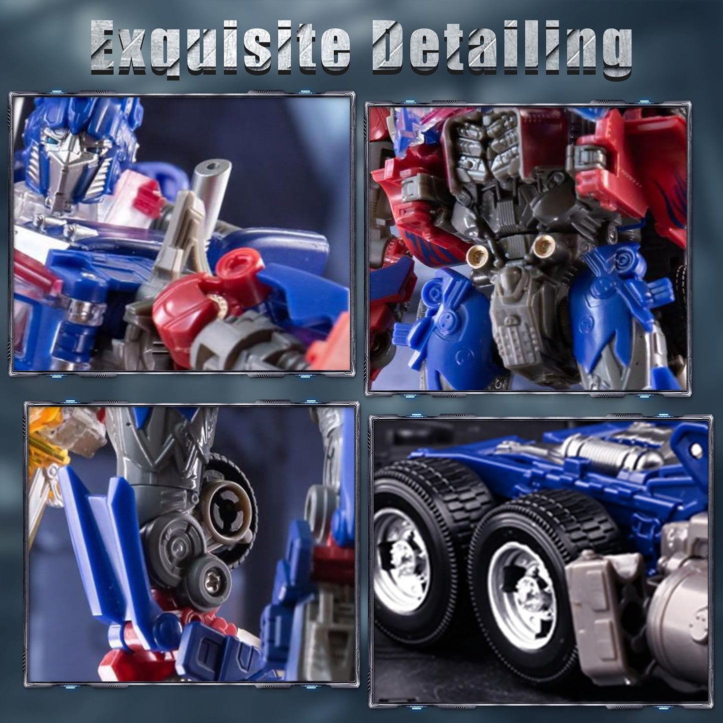 QCCX Transforming Toys Figures  Deformation Car Robot Toy with Extra Interchangeable Head &  - Action Figure for Kids 7 +  Birthday Toy