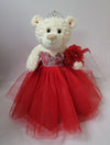KINNEX COLLECTIONS SINCE 1997 20 Teddy Bear with Elegant Dress (Centerpiece) ~ B16631N-14 (Red)