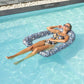Finduwill Inflatable Pool Floats Adults, Large Fabric-Covered Pool Lounger Chair Raft With Mesh Center, Multi Purpose Pool Floaties Water Hammock Lounge, Ultra-Comfort Water Lake River Floating Raft