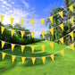 Consummate 100 Feet Yellow Pennant Banners Flags String Hanging Triangle Bunting Flags For Grand Opening,Kids Birthday,Party Dec
