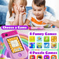 Kids Smart Phone Toy for Girls, Christmas Birthday Gift for Girls Ages 3-10, Touchscreen Toddler Play Phone with Rotating Camera