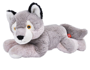 Wild Republic Ecokins Wolf Stuffed Animal 12 Inch, Eco Friendly Gifts For Kids, Plush Toy, Handcrafted Using 16 Recycled Plastic