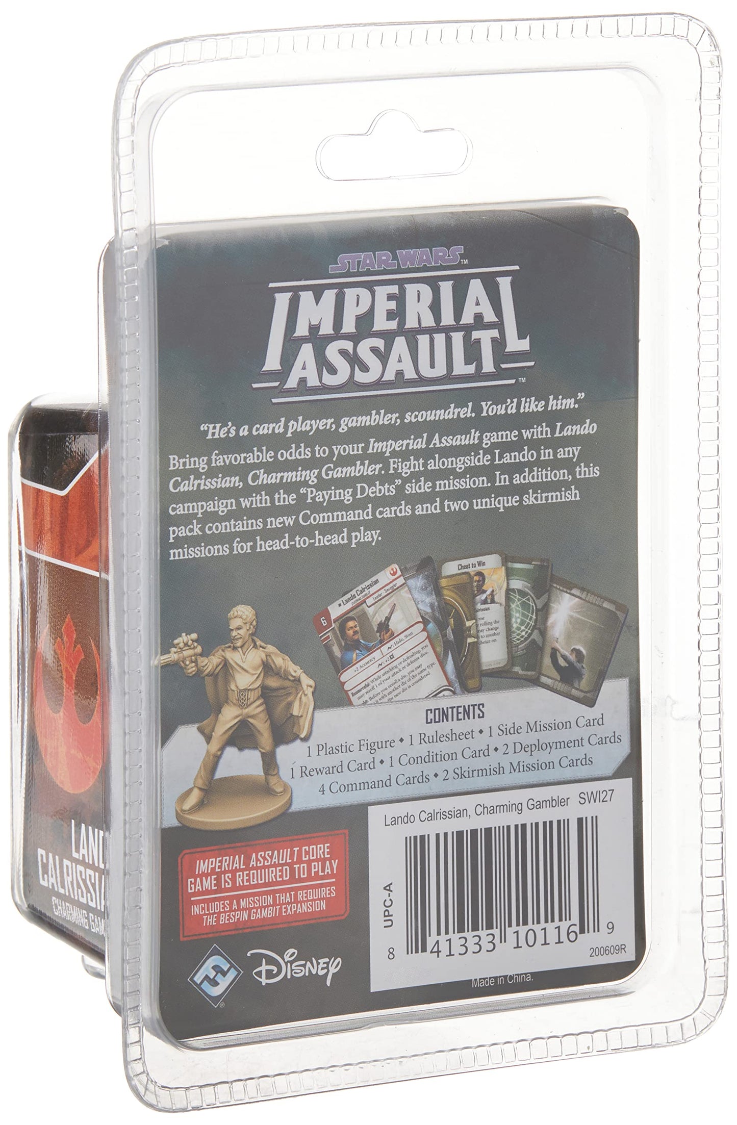 Fantasy Flight Games Star Wars Imperial Assault Board Game Lando Calrissian Ally Pack - Epic Sci-Fi Miniatures Strategy Game For
