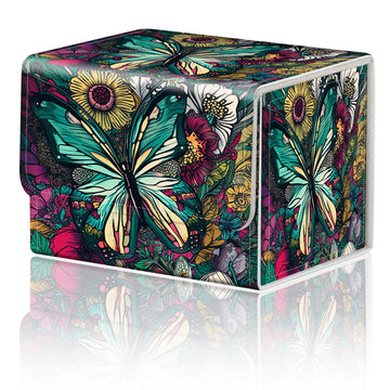 Card Game Storage Tcg Deck Box Mtg Organizer Trading Card Case Storage Box Magnetic Closure Creative Pattern Up To 200 Cards, Co