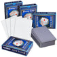 Blue Panda 224 Blank Custom Cards With Checkered Diamond Backing For Diy Game Or Playing, Write On, 4 Decks (3 X 4 In) - Blank Playing Cards
