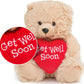 Ganz 9'' Get Well Soon Gifts For Kids Get Well Soon Gifts For Women Feel Better Teddy Bear With Red Heart Stuffed Animal For Com