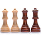 Husaria Professional Staunton No. 6 Wooden Chess Set with 2 Extra Queens - 3.9-Inch Kings, Perfect for Tournaments