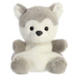 Aurora® Adorable Palm Pals™ Busky Husky™ Stuffed Animal - Pocket-Sized Play - Collectable Fun - Gray 5 Inches