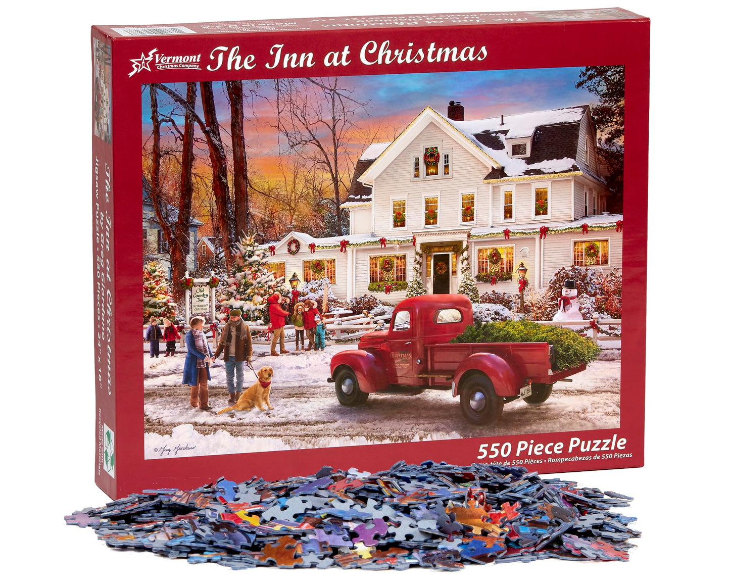 Vermont Christmas Company The Inn At Christmas Jigsaw Puzzle 550 Piece