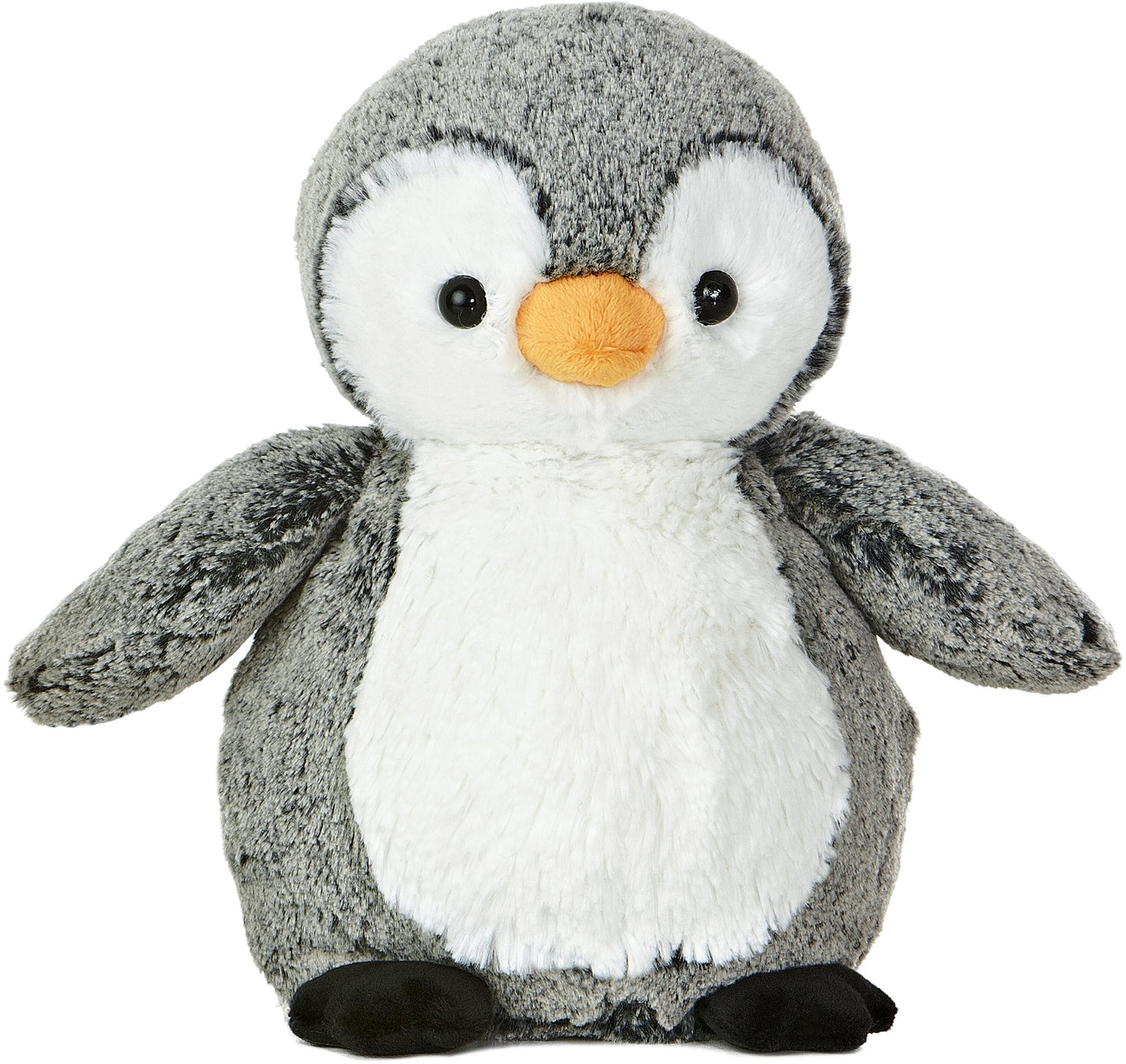 Aurora® Perky Penguin™ Stuffed Animal - Gray - 9.5 Inches - Soft Polyester - Comforting Companion for Imaginative Play