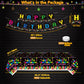 233 Pcs Glow Neon Party Supplies Neon Glow Tableware Set Neon Balloons Glow In The Dark Birthday Banner Cake Toppers For Blackli