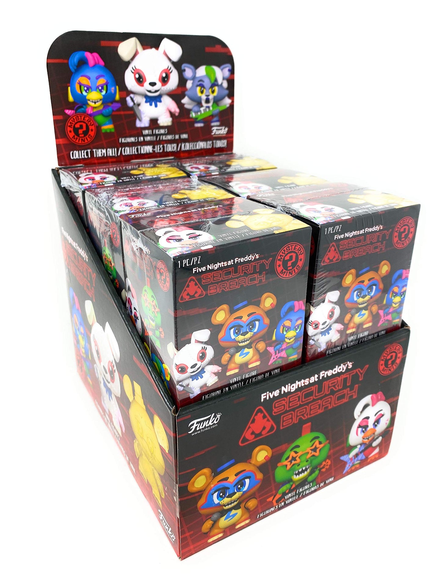 Funko Five Nights at Freddy's Security Breach Mystery Mini Blind Box Case of 12 - Random Color Collectible Toys