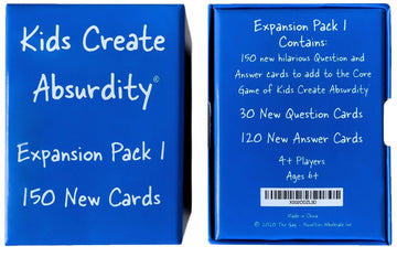 Kids Create Absurdity-Expansion Pack -150 New Cards (Core Game Sold Separately) Now Even More Hilarious To Play With Friends And Family!